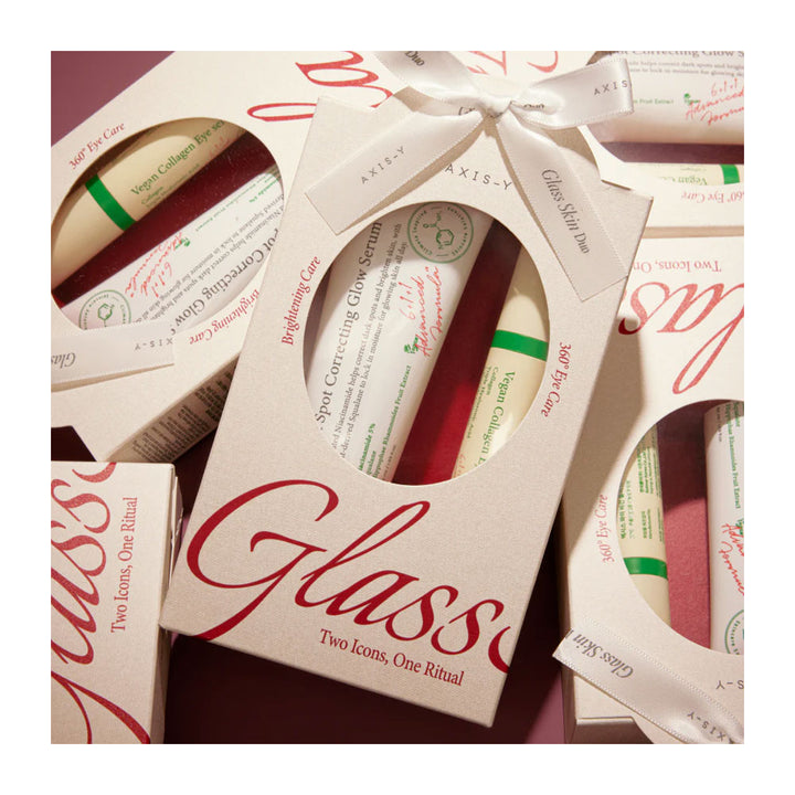 AXIS-Y GLASS SKIN DUO SET Limited Edition Set - Peaches&Creme Shop Korean Skincare Malta