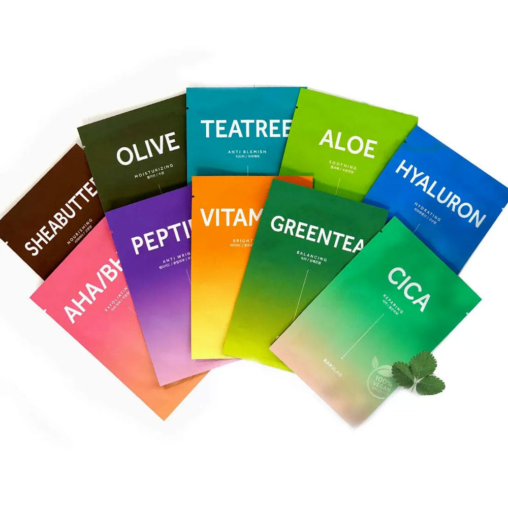 BARULAB Vegan Variety Mask Pack - Peaches&Creme Shop Korean Skincare Malta