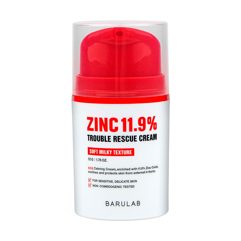 BARULAB Zinc 11.9% Trouble Rescue Cream - Peaches&Creme Shop Korean Skincare Malta