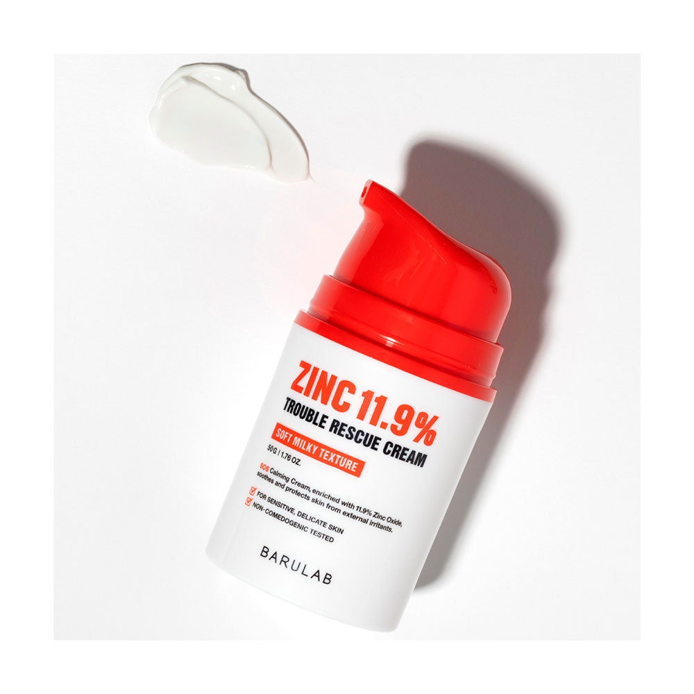 BARULAB Zinc 11.9% Trouble Rescue Cream - Peaches&Creme Shop Korean Skincare Malta