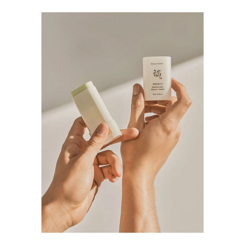 Beauty of Joseon Matte Sun Stick: Mugwort+Camelia - Peaches&Creme Shop Korean Skincare Malta
