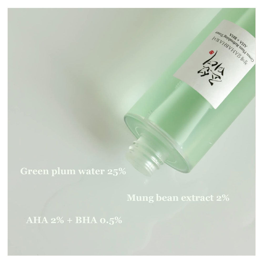 Beauty of Joseon Green Plum Refreshing Toner: AHA + BHA - Peaches&Creme Shop Korean Skincare Malta