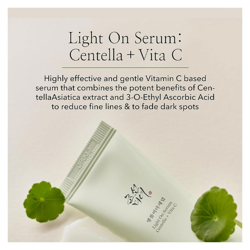 BEAUTY OF JOSEON - Light On Serum: Centella + Vita C - Peaches&Creme Shop Korean Skincare Malta