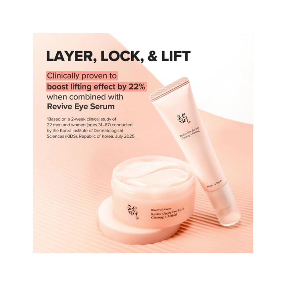 BEAUTY OF JOSEON Revive Under Eye Patch: Ginseng + Retinal - Peaches&Creme Shop Korean Skincare Malta