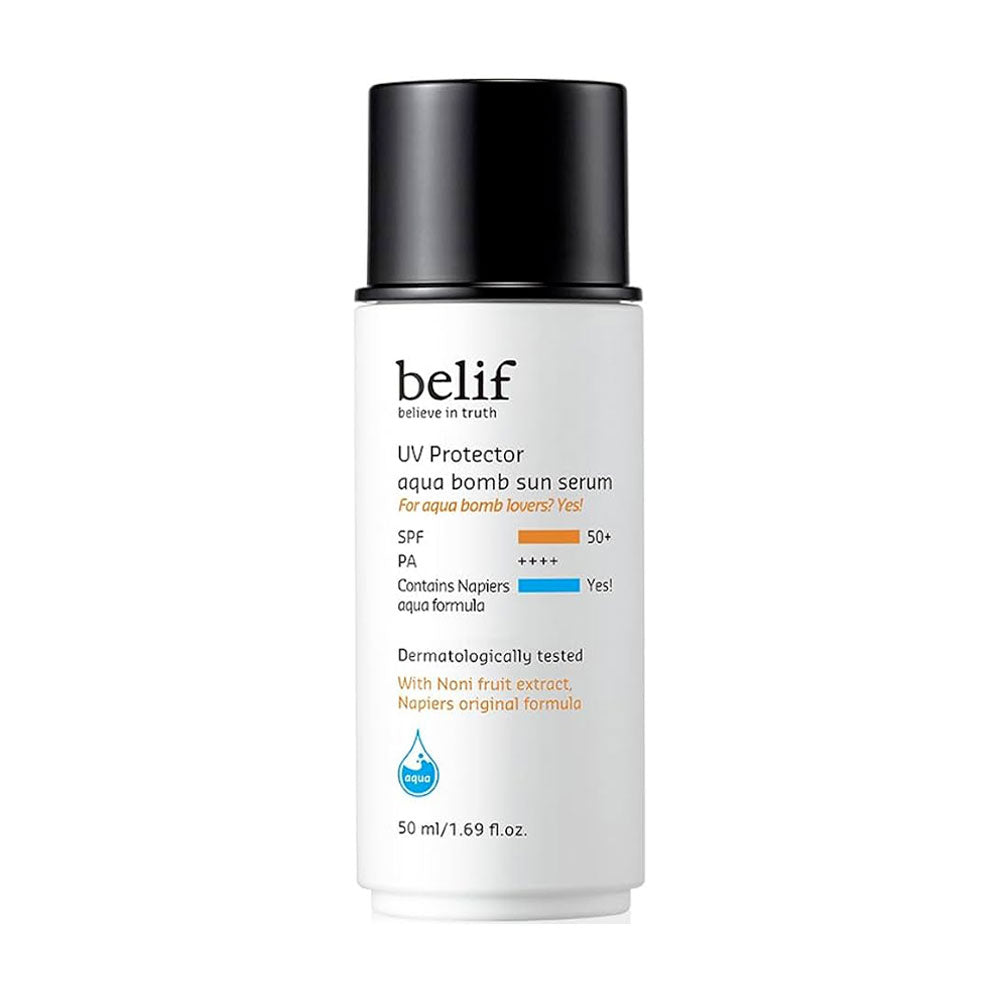 BELIF UV Protector Aqua Bomb Sun Serum - Peaches&Creme Shop Korean Skincare Malta