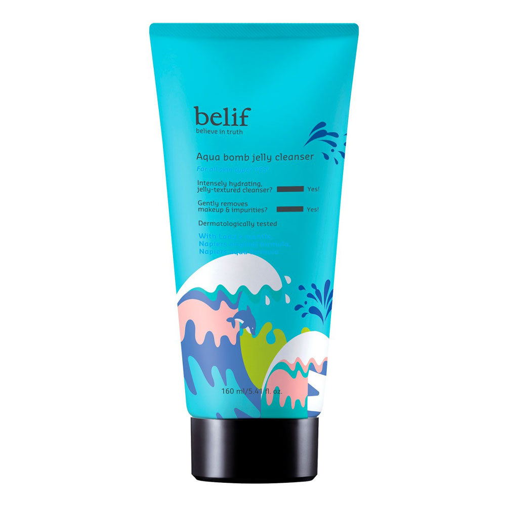 BELIF Aqua Bomb Jelly Cleanser - Peaches&Creme Shop Korean Skincare Malta