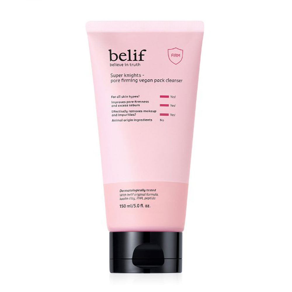 BELIF Super Knights Pore Firming Vegan Pack Cleanser - Peaches&Creme Shop Korean Skincare Malta