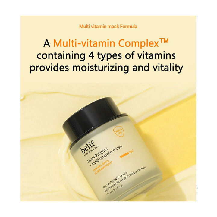 BELIF Super Knights Multi Vitamin Sleeping Mask - Peaches&Creme Shop Korean Skincare Malta