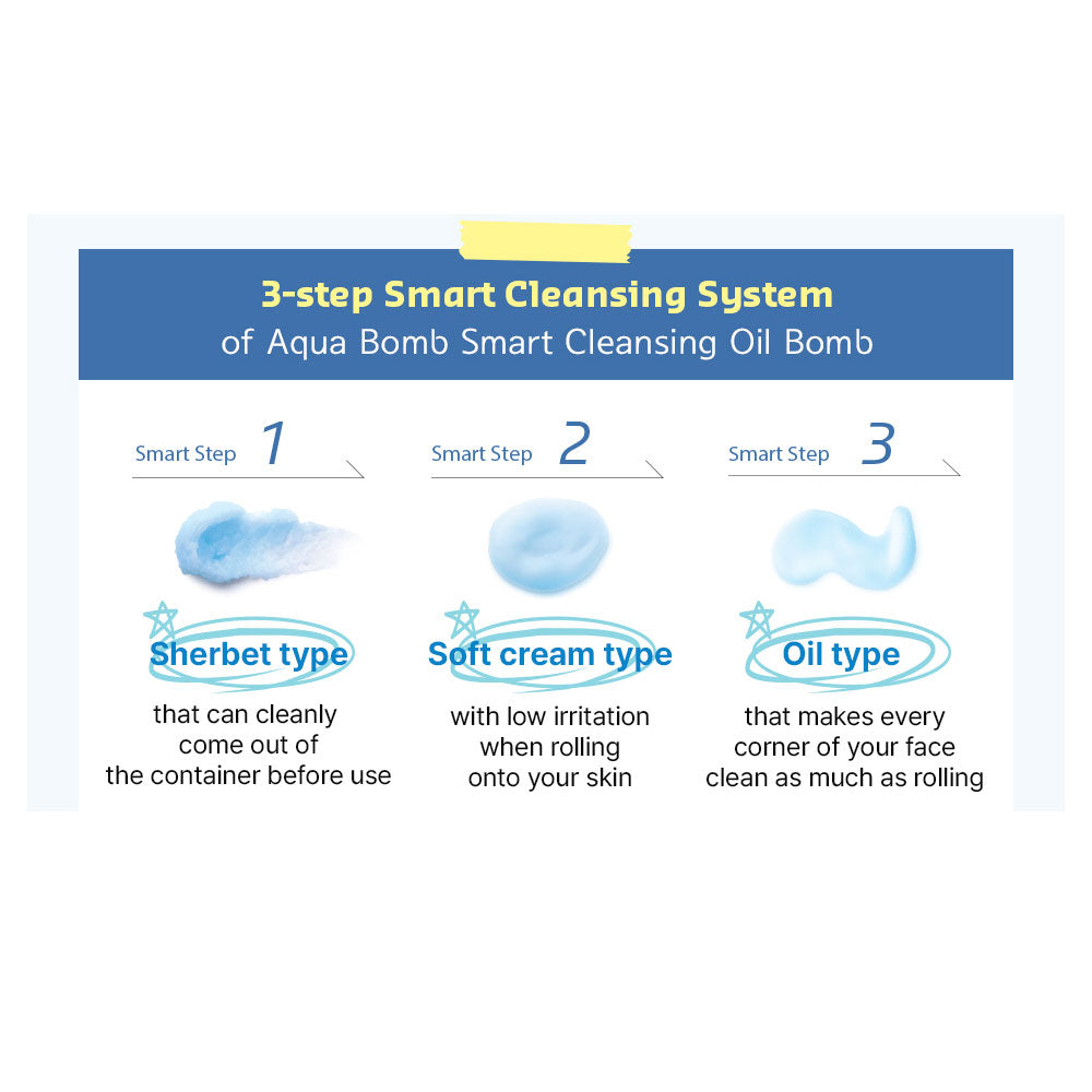 BELIF Aqua Bomb Smart Cleansing Oil Balm - Peaches&Creme Shop Korean Skincare Malta