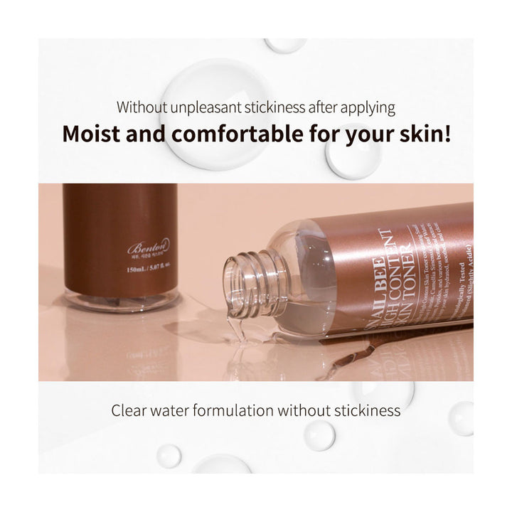 BENTON Snail Bee High Content Skin Toner - Peaches&Creme Shop Korean Skincare Malta