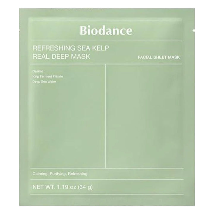 BIODANCE Refreshing Sea Kelp Real Deep Mask - Peaches&Creme Shop Korean Skincare Malta