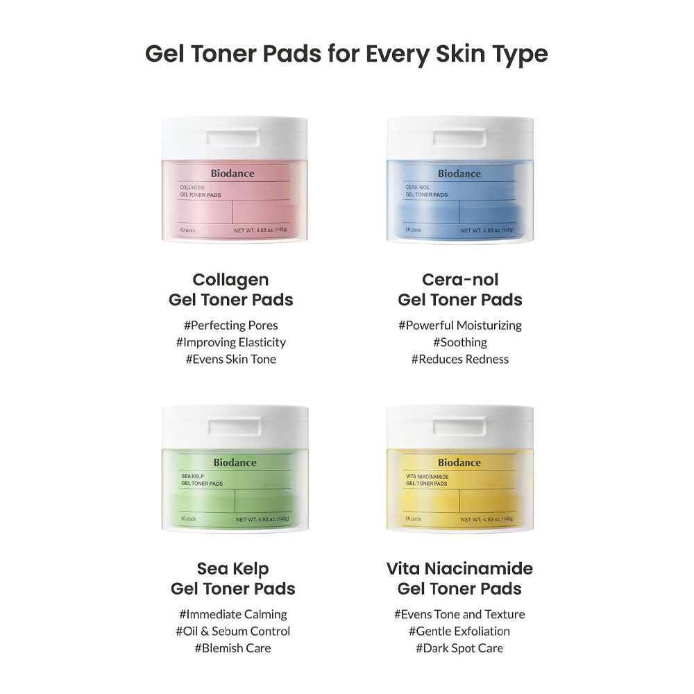 BIODANCE Vita Niacinamide Gel Toner Pads - Peaches&Creme Shop Korean Skincare Malta