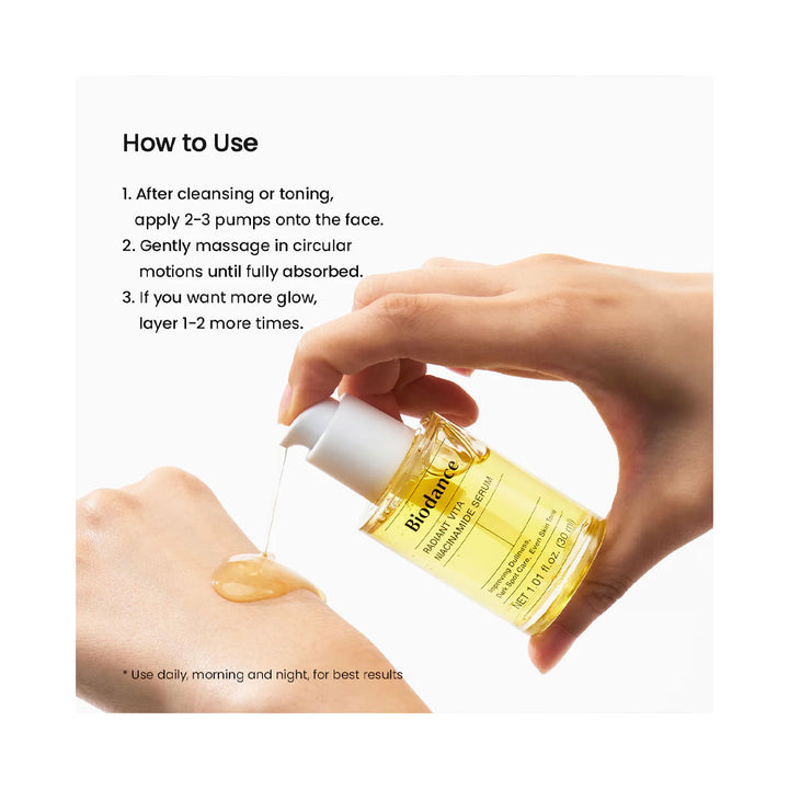 BIODANCE Radiant Vita Niacinamide Serum - Peaches&Creme Shop Korean Skincare Malta