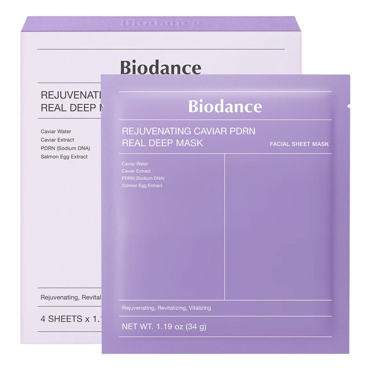 BIODANCE Rejuvenating Caviar PDRN Real Deep Mask - Peaches&Creme Shop Korean Skincare Malta