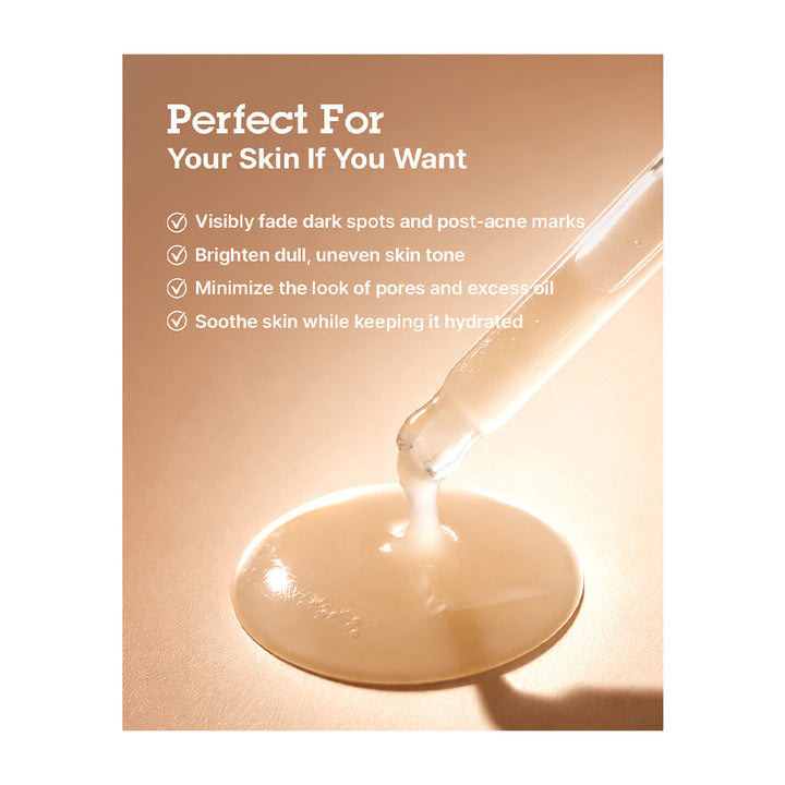 A beige promotional graphic with text reading &