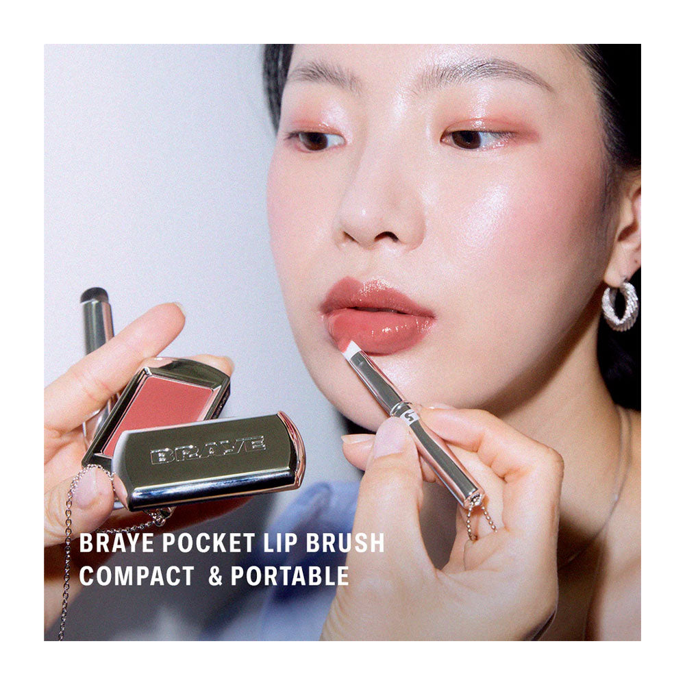 BRAYE Pocket Lip Brush - Peaches&Creme Shop Korean Skincare Malta