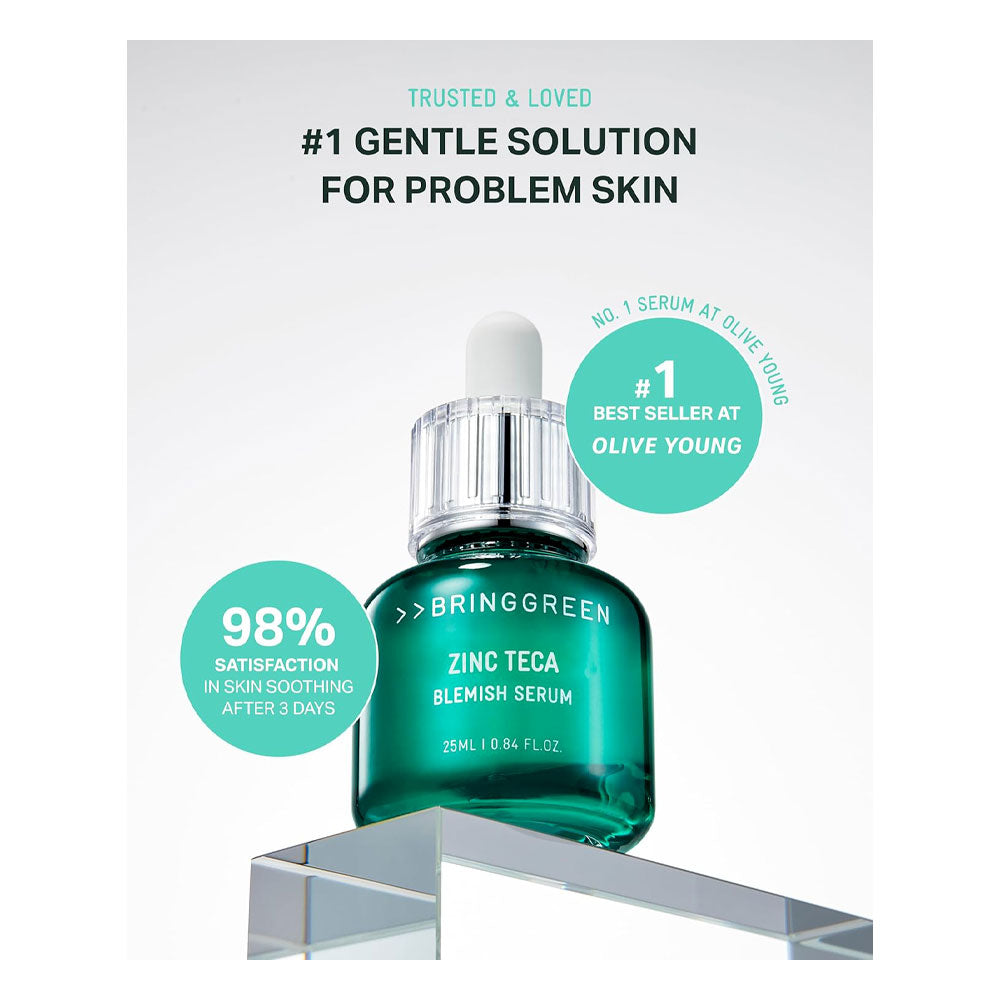 BRINGGREEN Zinc Teca Blemish Serum - Peaches&Creme Shop Korean Skincare Malta