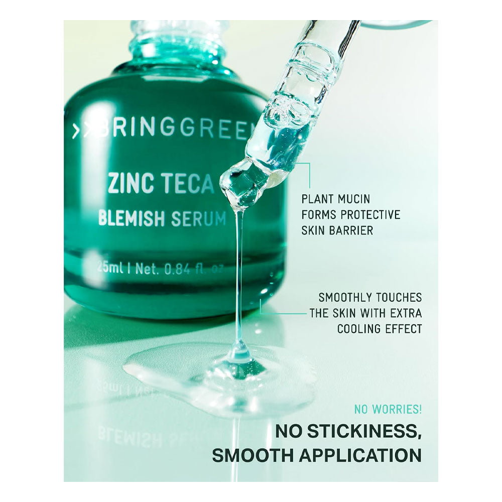 BRINGGREEN Zinc Teca Blemish Serum - Peaches&Creme Shop Korean Skincare Malta