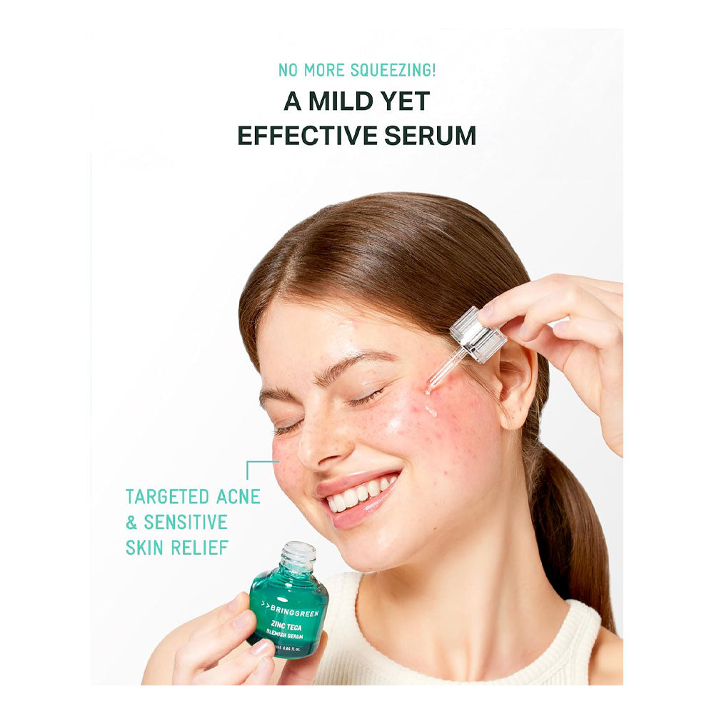 BRINGGREEN Zinc Teca Blemish Serum - Peaches&Creme Shop Korean Skincare Malta
