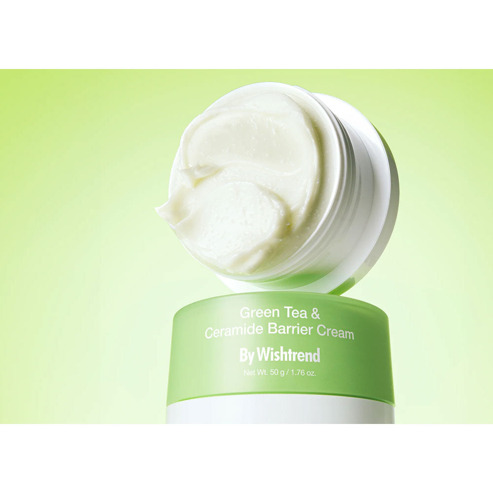 BY WISHTREND Green Tea & Ceramide Barrier Cream - Peaches&Creme Shop Korean Skincare Malta