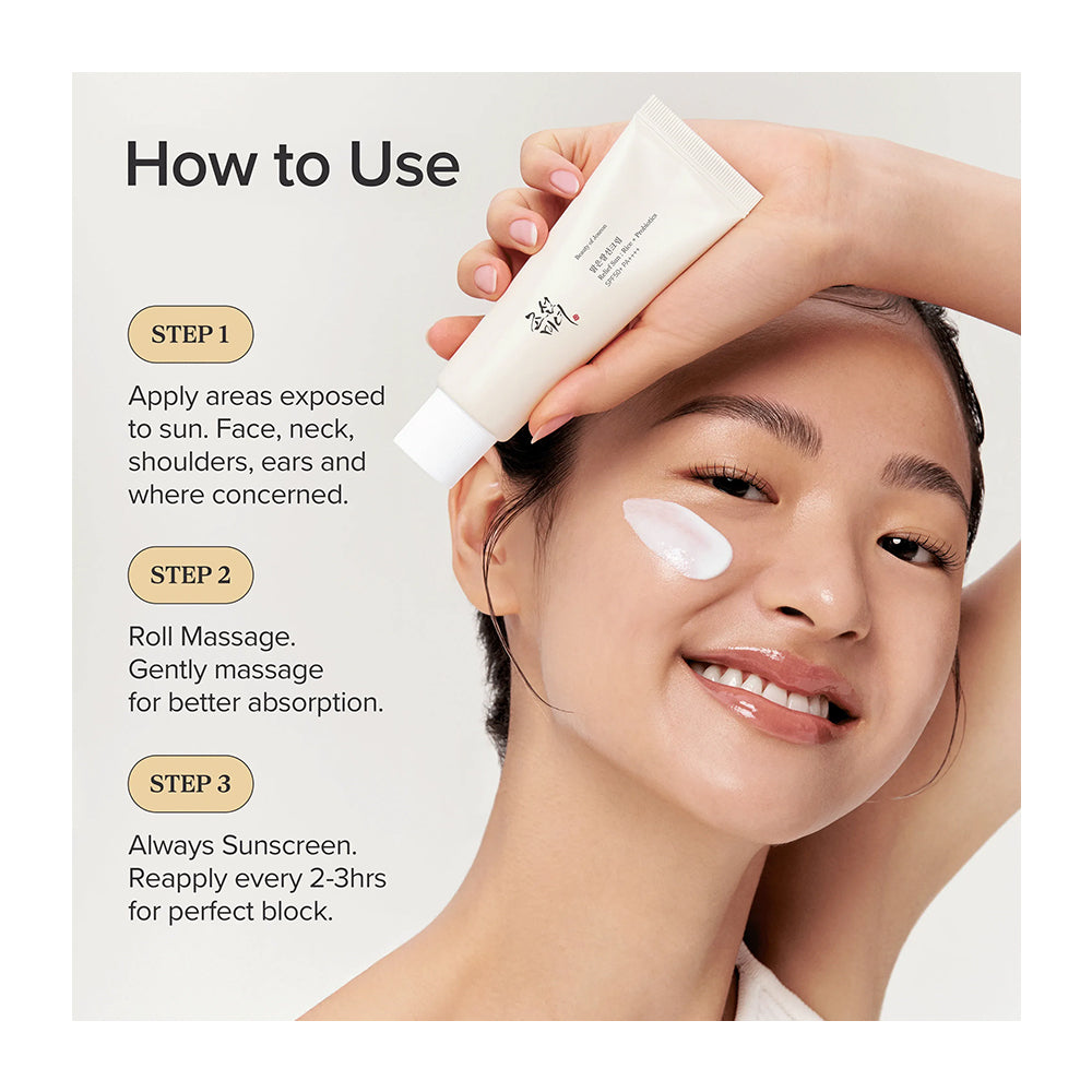 Beauty of Joseon Relief Sun: Rice + Probiotics SPF 50+ PA ++++ - Peaches&Creme Shop Korean Skincare Malta