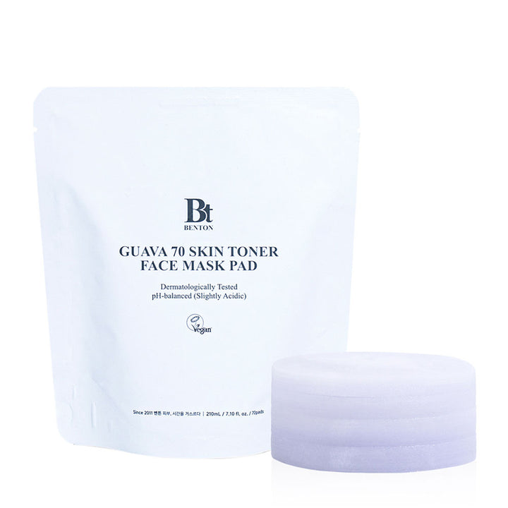 BENTON Guava 70 Skin Toner Face Mask Pad - Peaches&Creme Shop Korean Skincare Malta