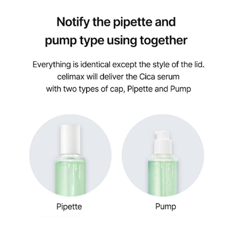 CELIMAX The Real Cica Niacinamide AC Calming Serum - Peaches&Creme Shop Korean Skincare Malta