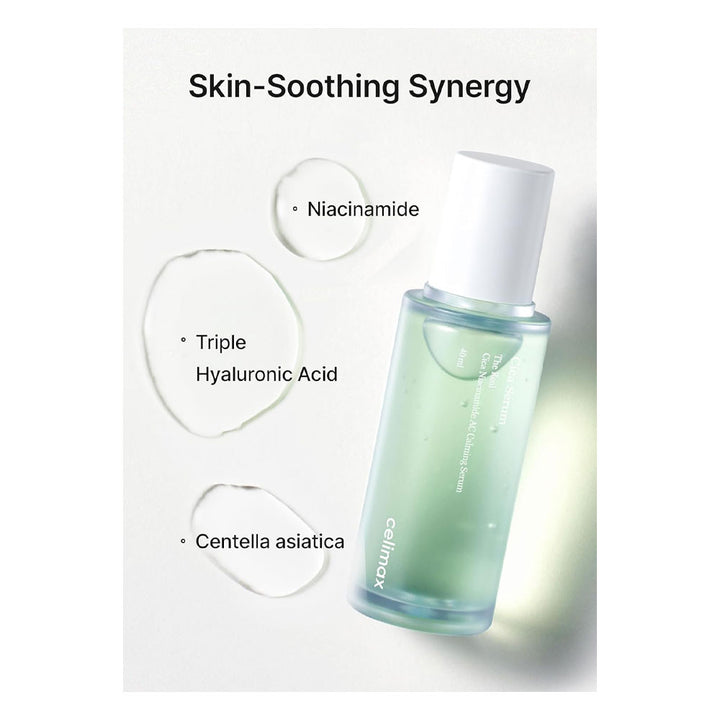 CELIMAX The Real Cica Niacinamide AC Calming Serum - Peaches&Creme Shop Korean Skincare Malta