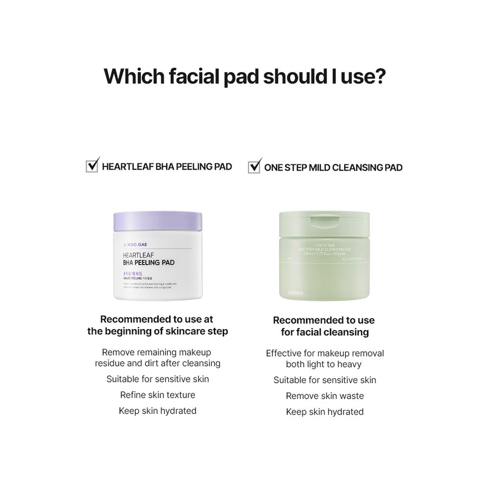 CELIMAX Ji.Woo.Gae One Step Mild Cleansing Pad - Peaches&Creme Shop Korean Skincare Malta