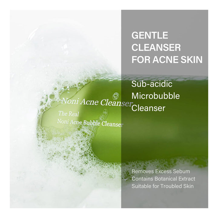 Celimax The Real Noni Acne Bubble Cleanser - Peaches&Creme Shop Korean Skincare Malta