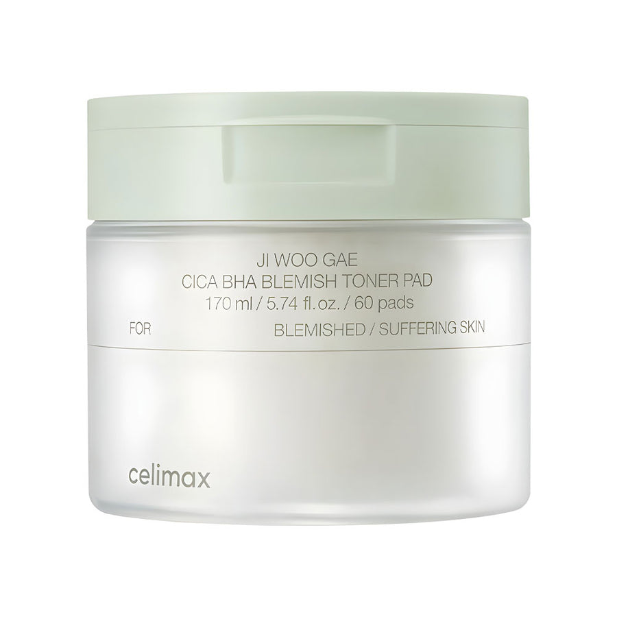 CELIMAX Ji Woo Gae Cica BHA Blemish Toner Pad - Peaches&Creme Shop Korean Skincare Malta