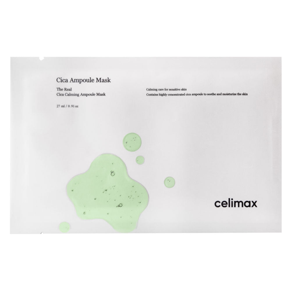 Celimax The Real Cica Calming Ampoule Mask - Peaches&Creme Shop Korean Skincare Malta