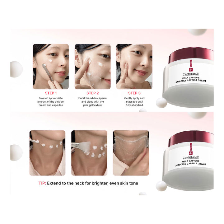 CENTELLIAN24 Madeca Mela Capture Ampoule Capsule Cream - Peaches&Creme Shop Korean Skincare Malta