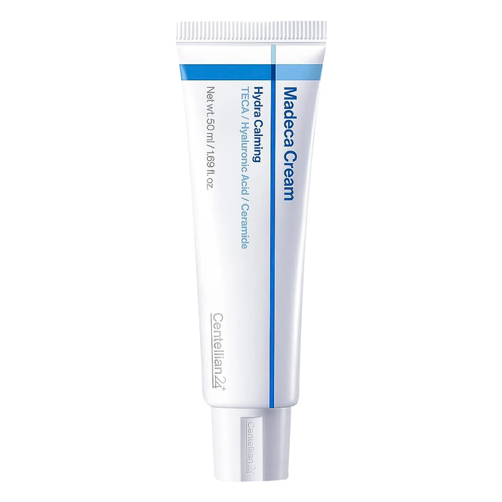 Tube of Madeca Cream on a white background