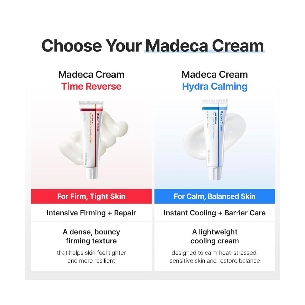 Two Madeca Cream products with descriptions for &