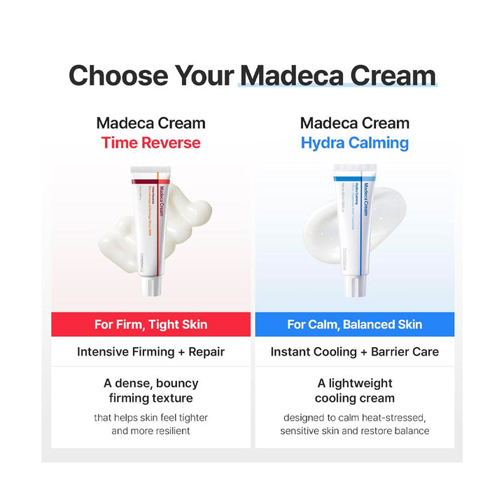 Two Madeca Cream products with descriptions for &