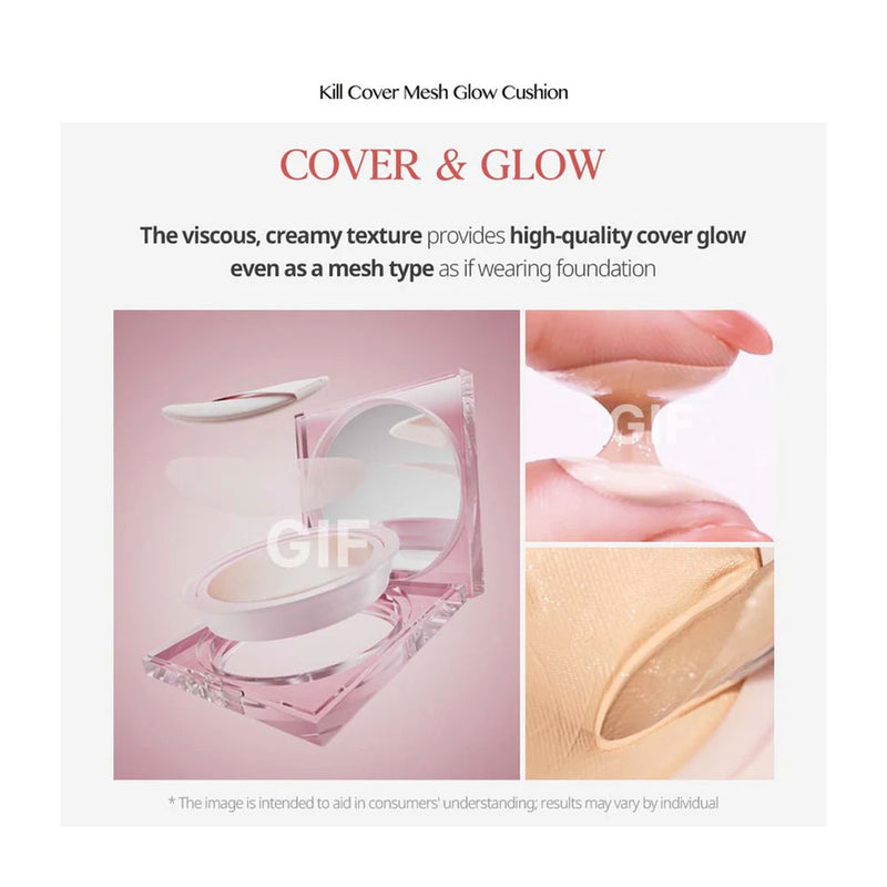 CLIO Kill Cover Mesh Glow Cushion Set - Peaches&Creme Shop Korean Skincare Malta