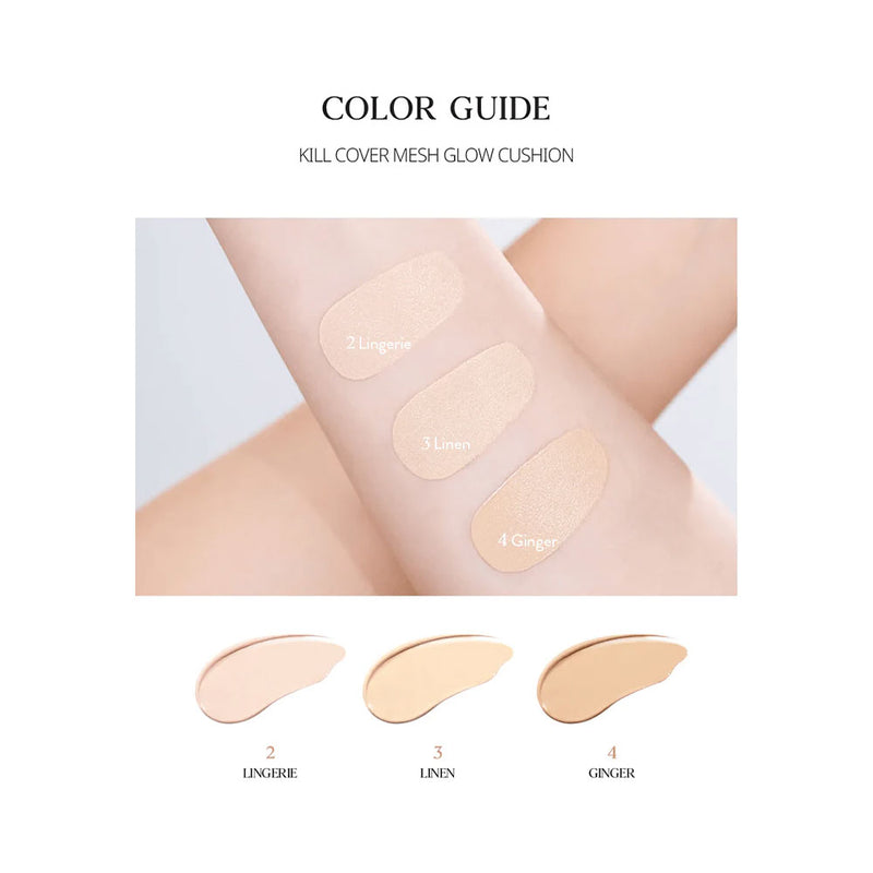CLIO Kill Cover Mesh Glow Cushion Set - Peaches&Creme Shop Korean Skincare Malta