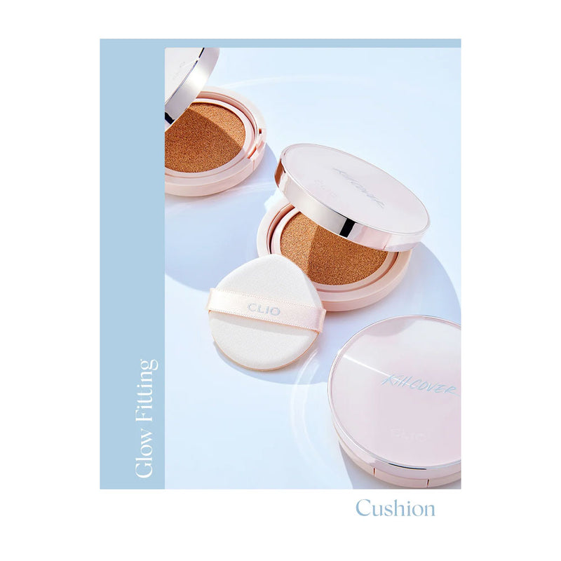 CLIO Kill Cover Glow Fitting Cushion Set - Peaches&Creme Shop Korean Skincare Malta