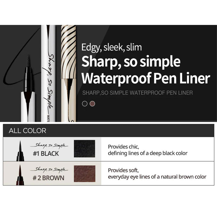 CLIO Sharp So Simple Waterproof Pen Liner - Peaches&Creme Shop Korean Skincare Malta