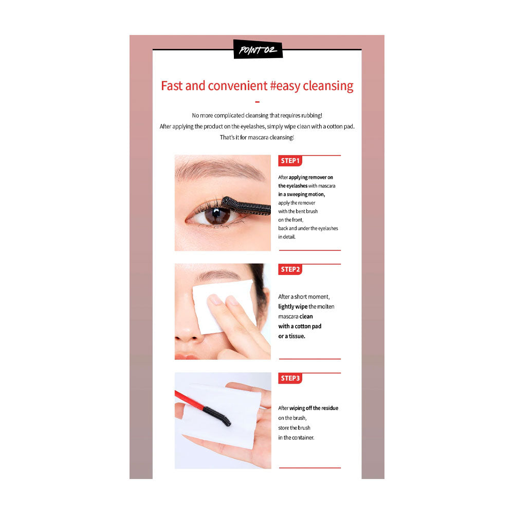 CLIO Kill Lash Mascara Remover - Peaches&Creme Shop Korean Skincare Malta