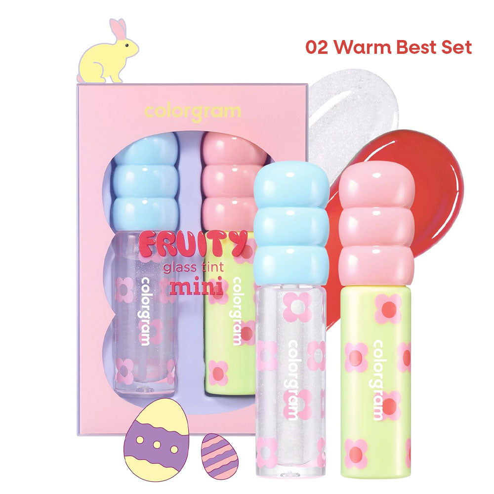 COLORGRAM Fruity Glass Tint Mini Duo - Peaches&Creme Shop Korean Skincare Malta