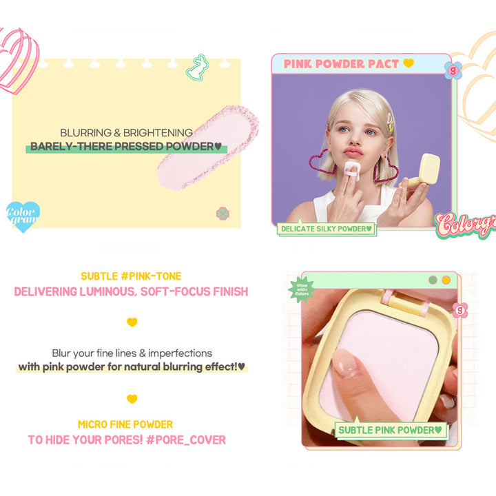 COLORGRAM Sebum Retouching Blur Pact - Peaches&Creme Shop Korean Skincare Malta