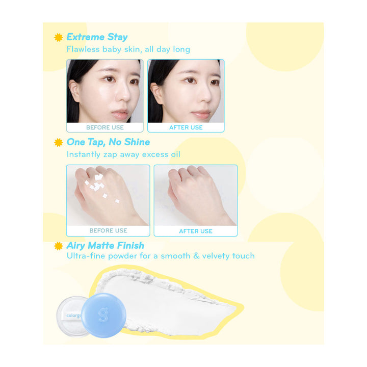 COLORGRAM Tintin Dory Blur Powder - Peaches&Creme Shop Korean Skincare Malta