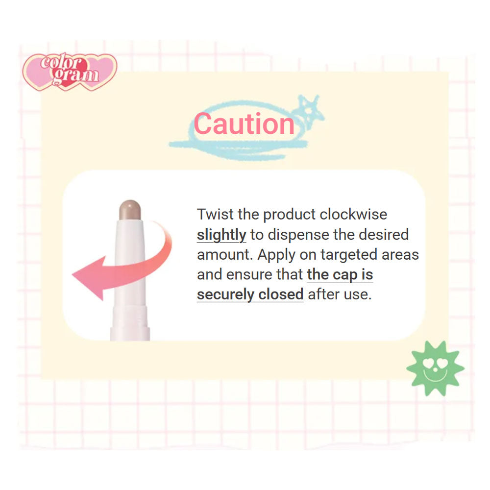 COLORGRAM Re-Forming Contour Stick - Peaches&Creme Shop Korean Skincare Malta