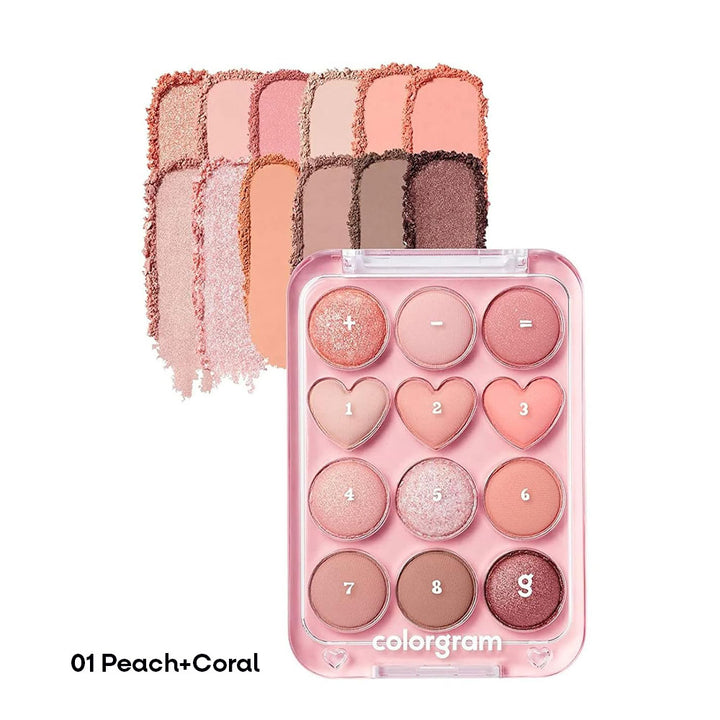 COLORGRAM Pin Point Eyeshadow Palette - Peaches&Creme Shop Korean Skincare Malta