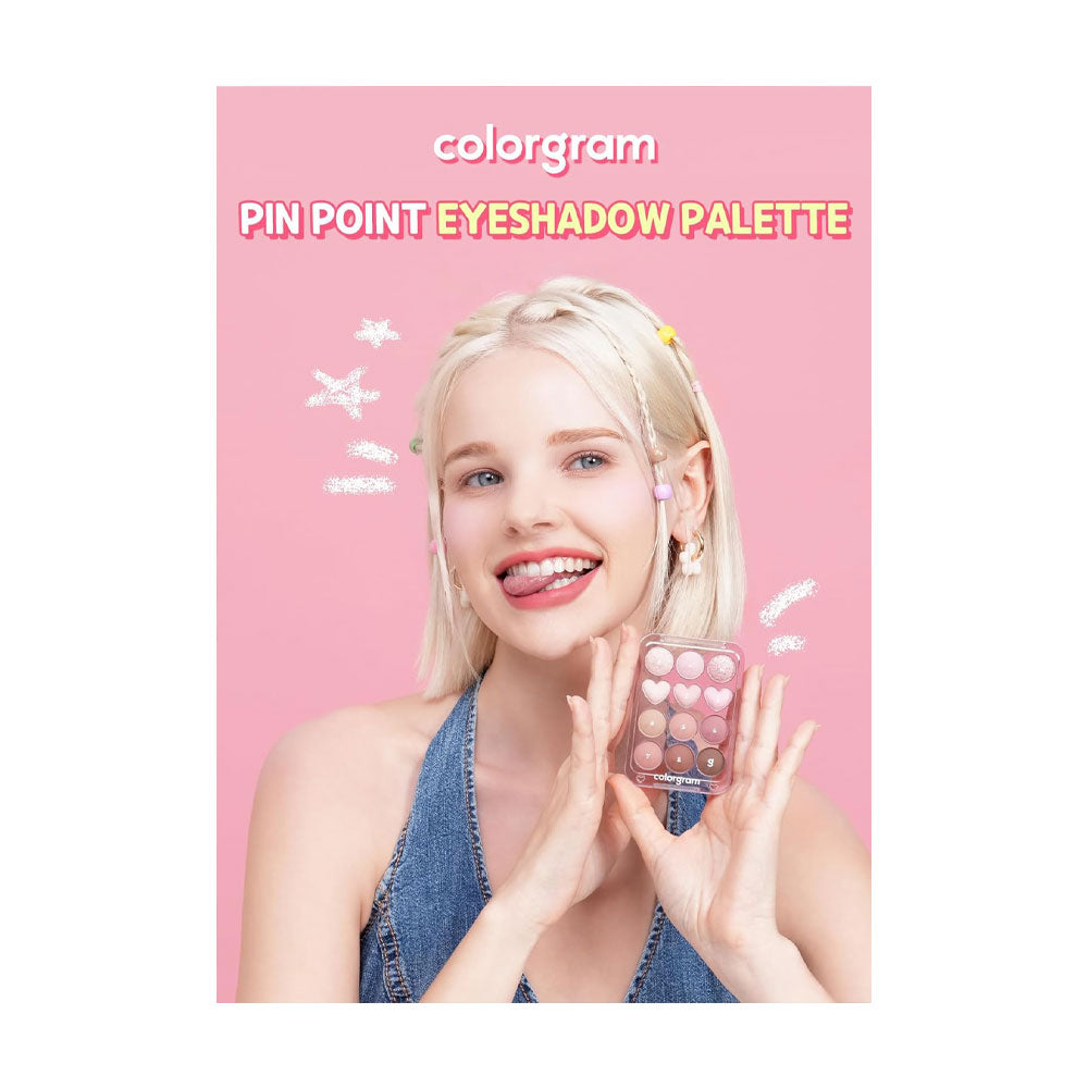 COLORGRAM Pin Point Eyeshadow Palette - Peaches&Creme Shop Korean Skincare Malta