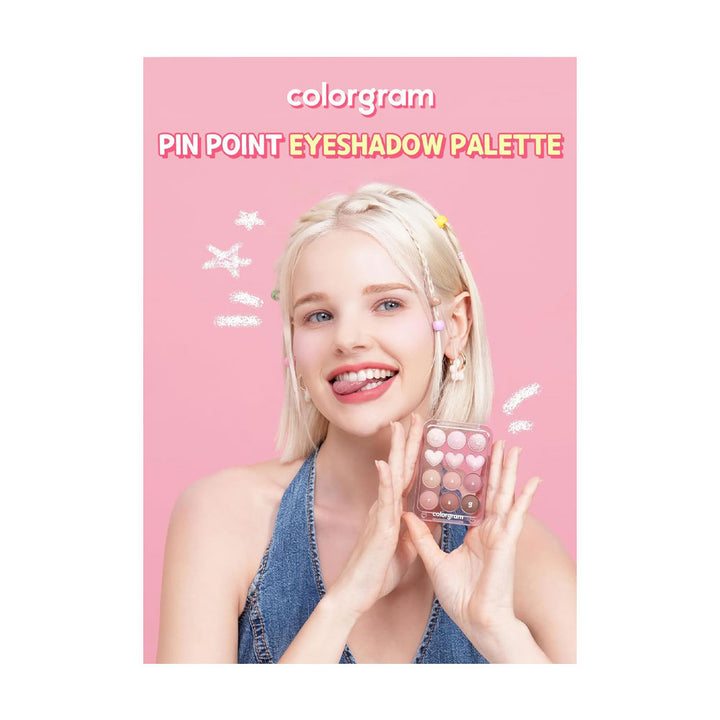 COLORGRAM Pin Point Eyeshadow Palette - Peaches&Creme Shop Korean Skincare Malta