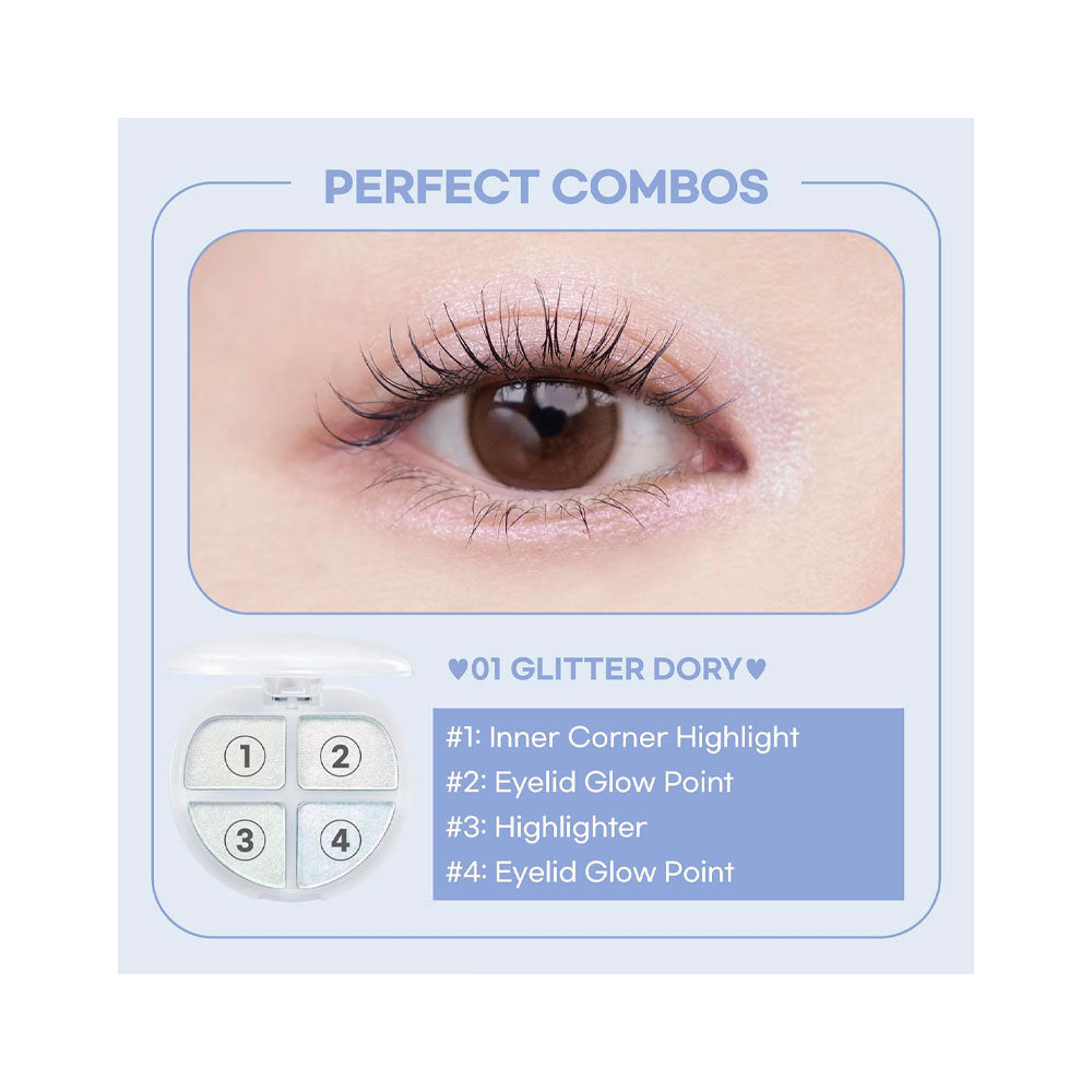 COLORGRAM Tintin Dory Eyeshadow Palette - Peaches&Creme Shop Korean Skincare Malta