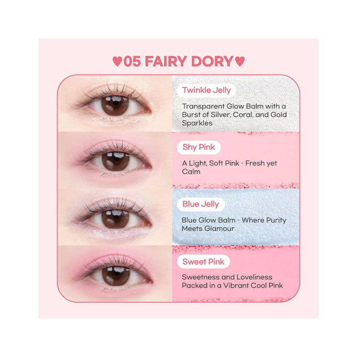 COLORGRAM Tintin Dory Eyeshadow Palette - Peaches&Creme Shop Korean Skincare Malta